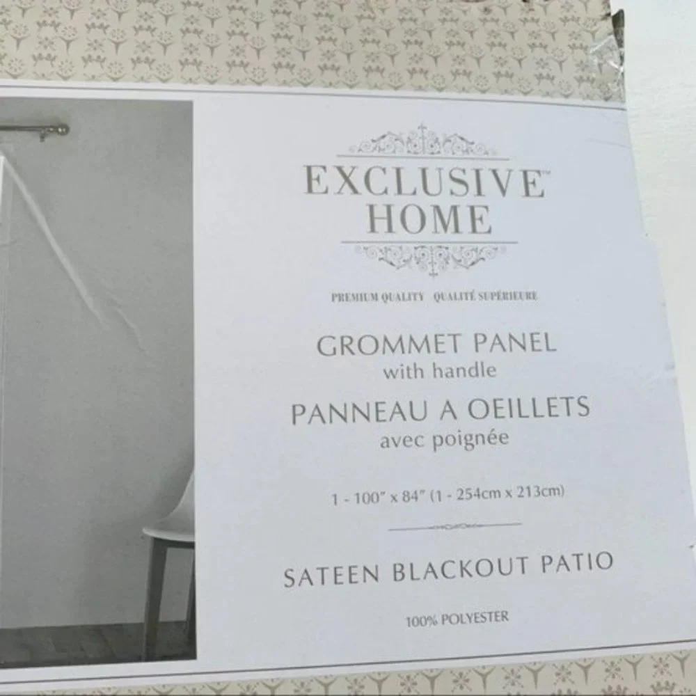 MERCURY ROW Teal Blue Magee Blackout Patio Curtain Panel 100 in x 84 in NEW NWT